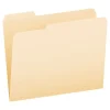 Pendaflex Essentials File Folders, 1/3-Cut Tab, Letter Size, Manila, 100/Box (752 1/3)