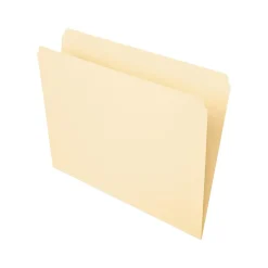 Pendaflex Essentials File Folder, Straight Cut, Letter Size, Manila, 100/Box (752)