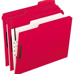 Pendaflex File Folder, 2 Tab, Letter Size, Red, 50/Box (PFX 21319)