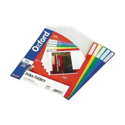 Pendaflex File Folder, 2/5-Cut Tab, Letter Size, Multicolor, 10/Pack (50981EE)