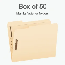 Pendaflex File Folder, 1-Tab, Letter Size, Manila, 50/Box (1006993)