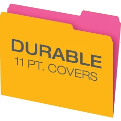 Pendaflex Glow Twisted 3-Tab File Folder, Letter Size, Multicolor, 12/Pack (40526)