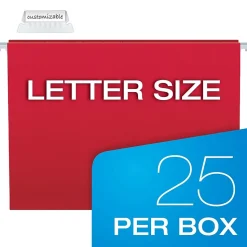 Pendaflex Hanging File Folder Combo Kit, Letter Size, Assorted Color, 25 Folders with Tabs, 50 File Folders (99199)