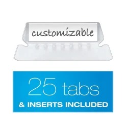 Pendaflex Hanging File Folder, 1/5-Cut Tab, Letter Size, Black, 25/Box (PFX81605)