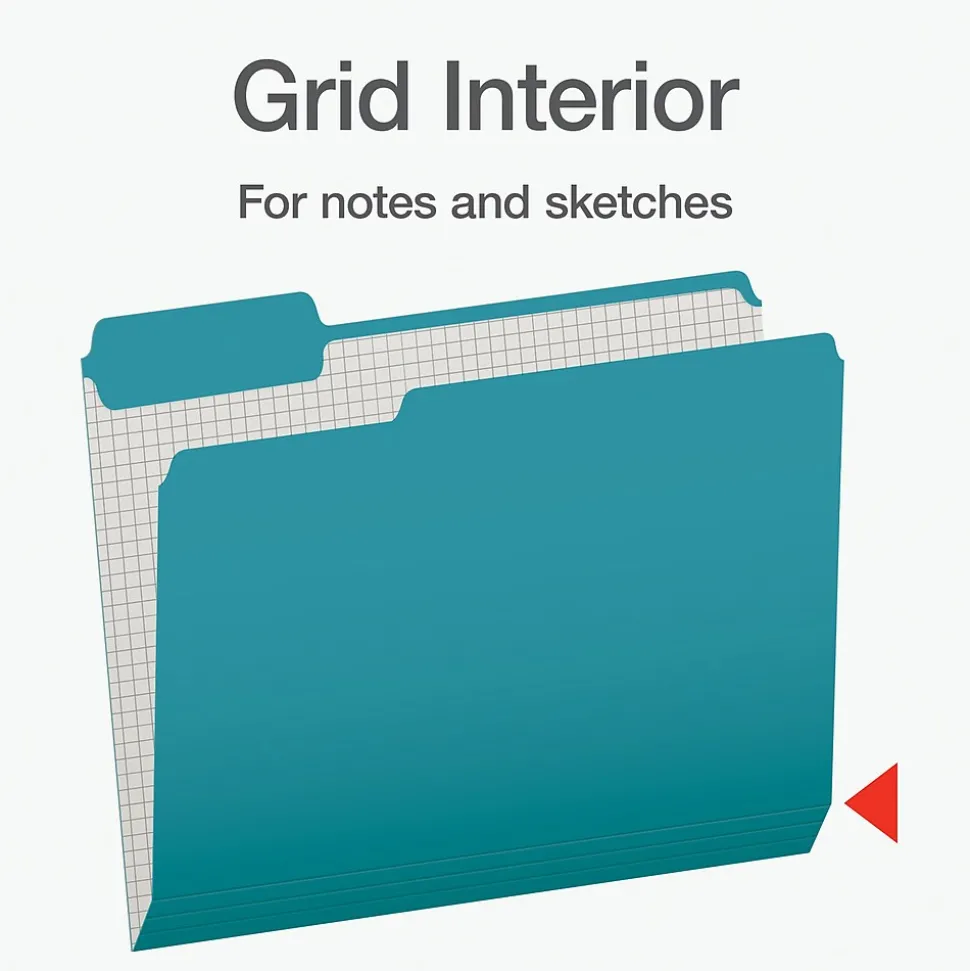 Pendaflex Heavy Duty File Folder, 1/3-Cut Tab, Letter Size, 100/Box (1006995)