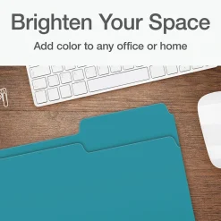 Pendaflex Heavy Duty File Folder, 1/3-Cut Tab, Letter Size, 100/Box (1006995)