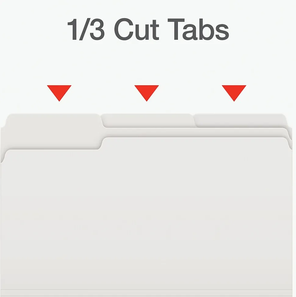 Pendaflex Heavy Duty File Folder, 1/3-Cut Tab, Legal Size, 100/Box (1007034)