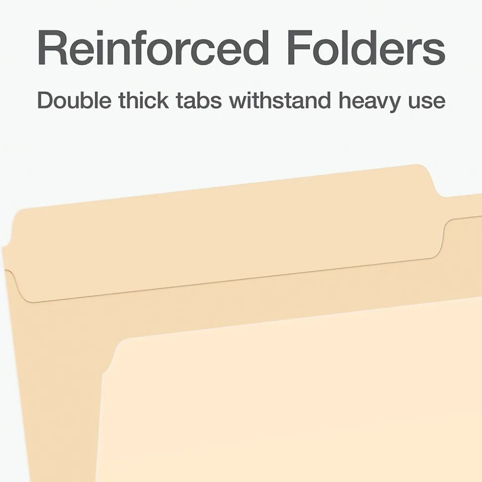 Pendaflex Heavy Duty File Folder, 1-Tab, Legal Size, 100/Box (1007052)