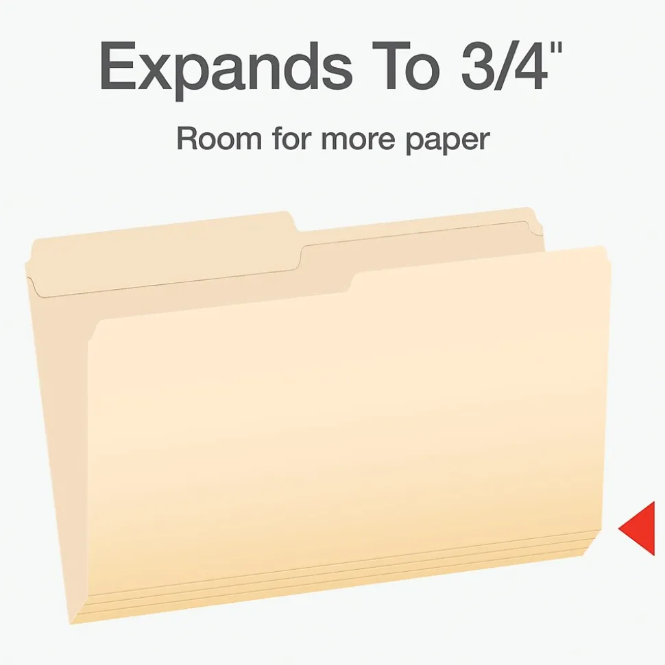 Pendaflex Heavy Duty File Folder, 1-Tab, Legal Size, 100/Box (1007052)