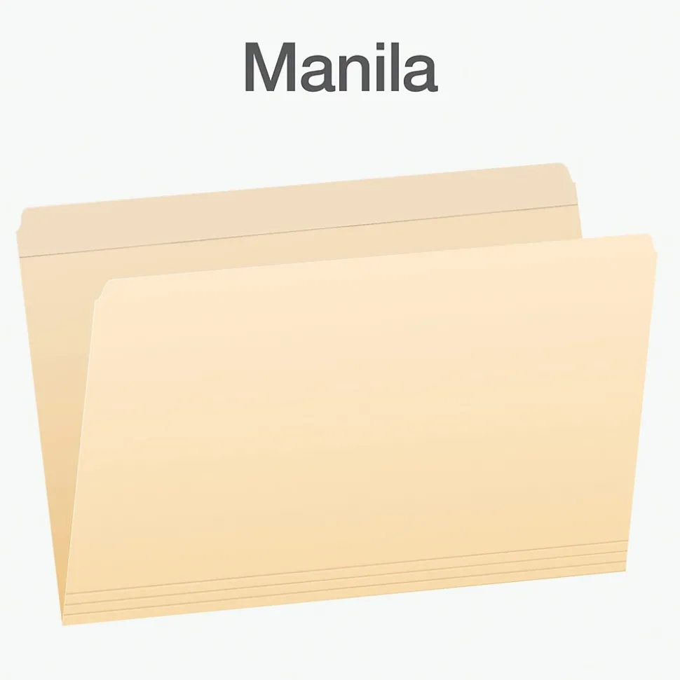 Pendaflex Heavy Duty File Folder, Straight Cut, Legal Size, 100/Box (1007057)