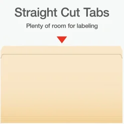 Pendaflex Heavy Duty File Folder, Straight Cut, Legal Size, 100/Box (1007057)