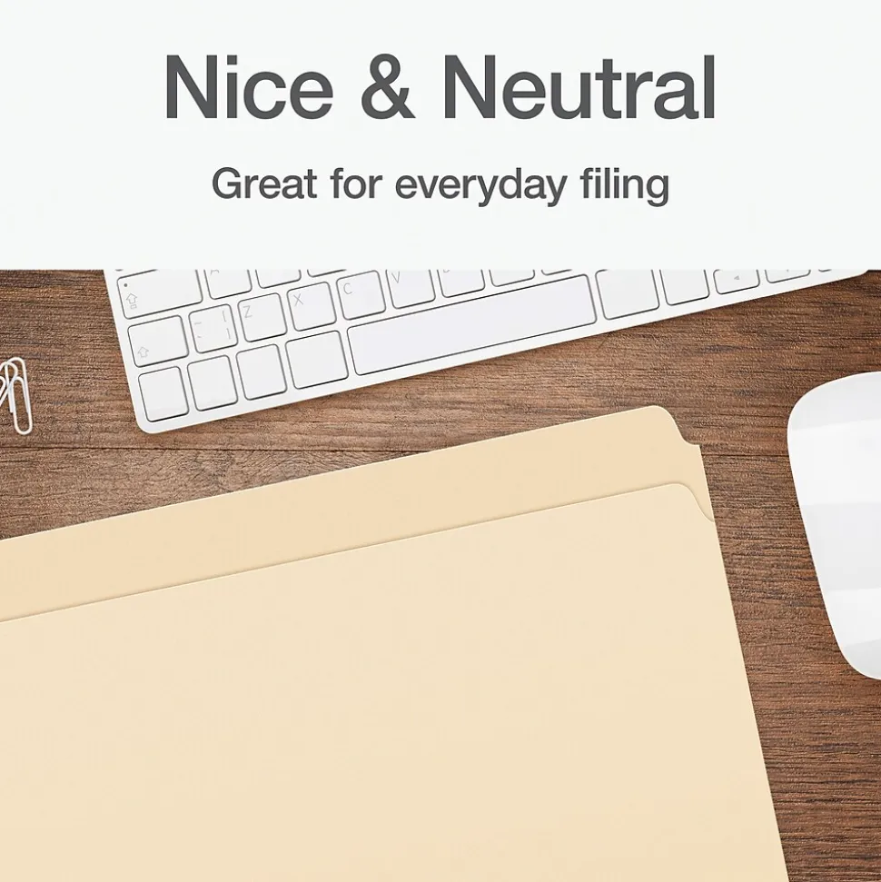 Pendaflex Heavy Duty File Folder, Straight Cut, Legal Size, 100/Box (1007057)