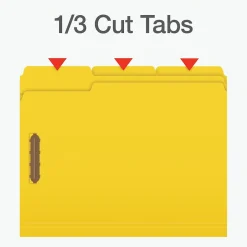 Pendaflex Heavy Duty File Folder, 1-Tab, Letter Size, Assorted, 50/Box (1006957)