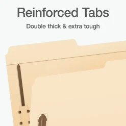 Pendaflex Heavy Duty File Folder, 1-Tab, Legal Size, Manila, 50/Box (1007063)