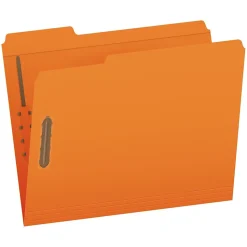 Pendaflex Heavy Duty File Folder, 1-Tab, Letter Size, Orange, 50/Box (1007029)
