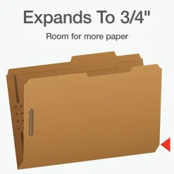 Pendaflex Heavy Duty File Folder, 1-Tab, Legal Size, Brown Kraft, 50/Box (1007044)