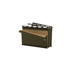 Pendaflex Ready-Tab Hanging Folder, 1/5 Cut Tab, Letter Size, Standard Green, 20/Box (42890)