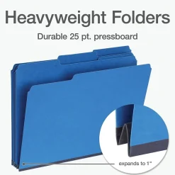 Pendaflex Recycled File Folder, 1-Tab, Letter Size, Dark Blue, 25/Box (1007008)