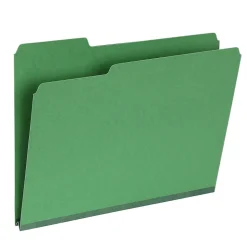 Pendaflex Recycled File Folder, 1/3-Cut Tab, Letter Size, Green, 25/Box (1007009)