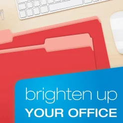 Pendaflex Recycled File Folder, 1/3-Cut Tab, Legal Size, Red, 100/Box (43501/3RED)