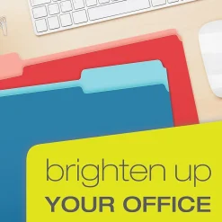 Pendaflex Recycled File Folder, 1/3-Cut Tab, Legal Size, Assorted, 100/Box (43501/3ASST)