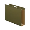Pendaflex Reinforced Hanging File Folders, Extra Capacity, 5-Tab, Letter Size, Standard Green, 25/Box (PFX 04152x3)