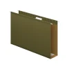 Pendaflex Reinforced Hanging File Folders, Extra Capacity, 5-Tab, Legal Size, Standard Green, 25/Box (PFX 04153x3)