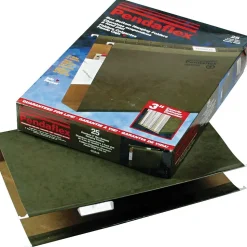 Pendaflex Reinforced Hanging File Folders, Extra Capacity, 5-Tab, Legal Size, Standard Green, 25/Box (PFX 04153x4)