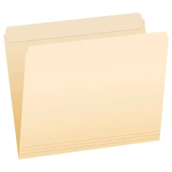 Pendaflex Reinforced Top File Folders, Letter Size, Manila, 100/Box (R752)
