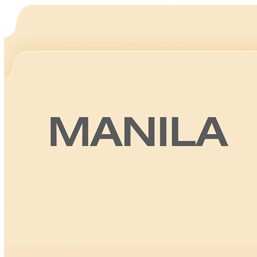 Pendaflex Reinforced Top File Folders, Letter Size, Manila, 100/Box (R752)