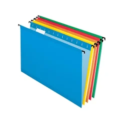 Pendaflex SureHook Hanging File Folders, Legal Size, Assorted Colors, 20/Box (PFX 6153 1/5 Asst)