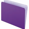 Pendaflex Two-Tone File Folder, Straight Cut, Letter Size, Lavender, 100/Box (PFX 152 LAV)