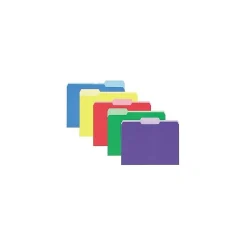 Pendaflex Write And Erase File Folders, 3-Tab, Letter Size, Assorted Colors, 30/Pack (84370)