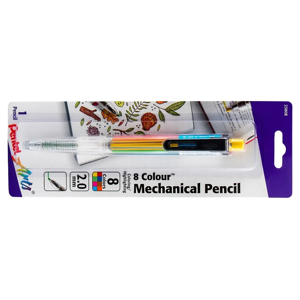 Pentel 8 Color Mechanical Pencil, 2.0mm (PTAPH158BP)