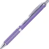 Pentel EnerGel Alloy RollerBall Retractable Gel Pen, Medium Point, Purple Ink (BL407V-V)