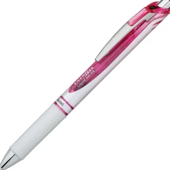 Pentel® EnerGel® Pearl Deluxe RTX Liquid Gel Ink Retractable Pens, Medium Point, Black Ink, Dozen (BL77PWP-A)