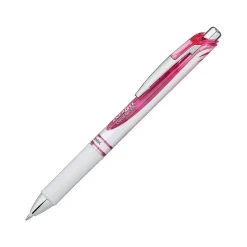 Pentel EnerGel Pearl Deluxe RTX Retractable Gel Pens, Medium Point, Pink Ink, 2 Pack (BL77WBP2PP)