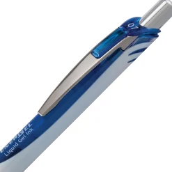 Pentel EnerGel Retractable Gel Pen, Medium Point, Blue Ink, Dozen (BLN77PW-C)