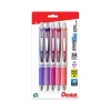 Pentel EnerGel RTX Retractable Gel Pens, Medium Point, 0.7mm, Assorted Inks, 5/Pack (BL77PASBP5M)
