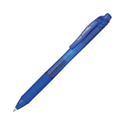 Pentel EnerGel-X RollerGel Retractable Gel Pens, Medium Point, Blue Ink, Dozen (BL107-C)