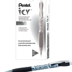 Pentel Icy Mechanical Pencil, 0.5mm, #2 Medium Lead, Dozen (AL25TA)