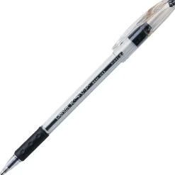 Pentel R.S.V.P. Ballpoint Pen, Fine Point, 0.7 mm, Black Ink, 5/Pk