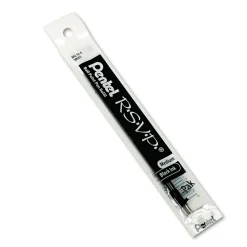 Pentel® R.S.V.P. Ballpoint Pen Refill, Medium, Black, 2/Pack