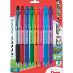 Pentel R.S.V.P.® RT Retractable Ballpoint Pen, Medium Point, Assorted Ink, 8/Pack (BK93CRBP8M)