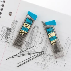 Pentel Super Hi-Polymer Lead Refill, 0.7mm, 30/Leads, 3/Pack (C27HBBP3)