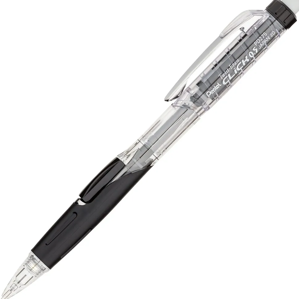 Pentel Twist-Erase Click Mechanical Pencil, 0.5mm, #2 Medium Lead (PD275TA)
