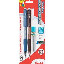 Pentel Twist-Erase EXPRESS Mechanical Pencil, 0.7mm, #2 Medium Lead, 2/Pack (QE417LEBP2)