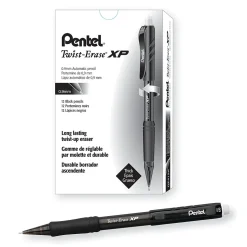 Pentel Twist-Erase EXPRESS Mechanical Pencil, 0.9mm, #2 Medium Lead, Dozen (QE419A)