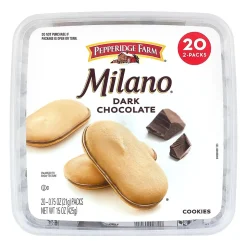 Pepperidge Farm Double Dark Chocolate Milano Cookies, 0.75 oz, 20/Pack (220-02248)