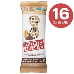 Perfect Snacks Gluten Free Dark Chocolate and Peanut Butter Protein Bar, 2.3 oz., 16 Bars/Box (307-00247)